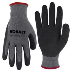 Gants Multifonctions Pour Homme Kobalt, Recouvert De Latex, Gris, Petit