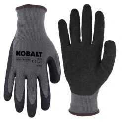 Gants Multifonctions Pour Homme Kobalt, Recouvert De Latex, Grand, Gris