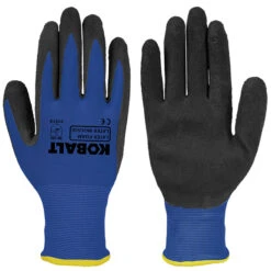Gants De Travail Pour Homme Kobalt, Latex, Paquet De 3 Paires, Grand/très Grand