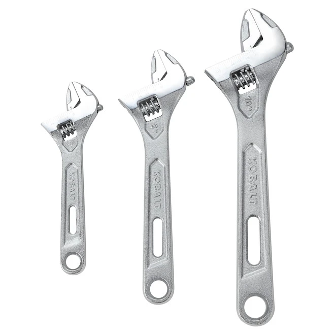 Ensemble De Clés Standards, Kobalt, SAE 3 Pièces Chrome Poli 1 Ensemble De Clés Standards, Kobalt, SAE 3 Pièces Chrome Poli
