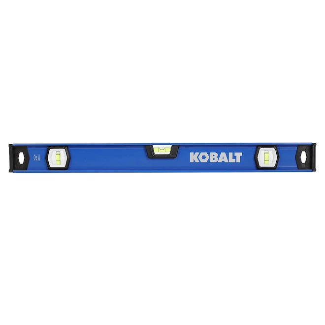 Niveau Kobalt En Aluminium De 24 Po De Long, Noir Et Bleu 1 Niveau Kobalt En Aluminium De 24 Po De Long, Noir Et Bleu