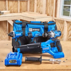 Ensemble De 4 Outils De 24 Volt Avec Batterie Li-ion Kobalt Sans Balai Avec étui Souple Avec Chargeur 9 Ensemble De 4 Outils De 24 Volt Avec Batterie Li-ion Kobalt Sans Balai Avec étui Souple Avec Chargeur -Kobalt 32018714e L