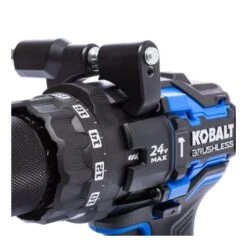 Perceuse à Percussion Kobalt XTR 24 V Sans Fil, 1/2 Po, Vitesse Variable, Batterie, Chargeur Et Accessoires Inclus -Kobalt 32165048c L
