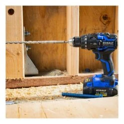 Perceuse à Percussion Kobalt XTR 24 V Sans Fil, 1/2 Po, Vitesse Variable, Batterie, Chargeur Et Accessoires Inclus -Kobalt 32165048d L
