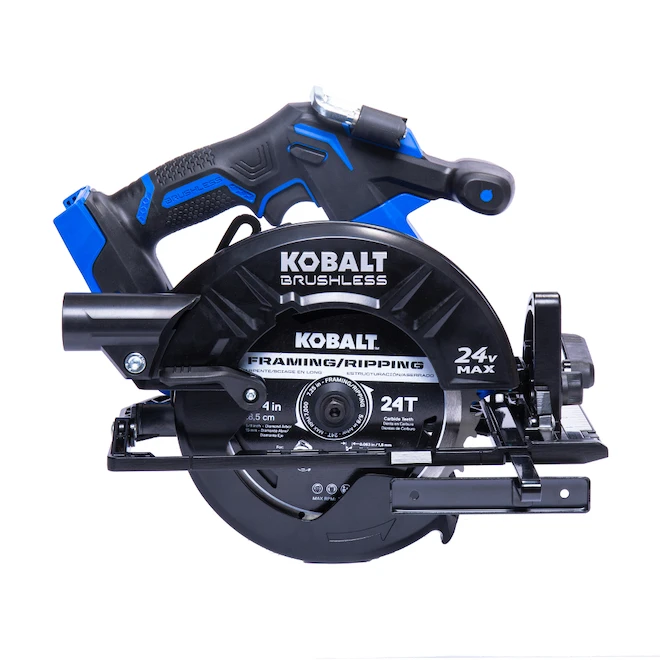 Scie Circulaire Kobalt XTR Max 24 V Sans Fil, Moteur Sans Balai, 7 1/4 Po, Outil Seul Sans Batterie 1 Scie Circulaire Kobalt XTR Max 24 V Sans Fil, Moteur Sans Balai, 7 1/4 Po, Outil Seul Sans Batterie