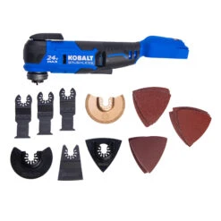 Ensemble 18 Pièces Avec Outil Oscillant 24 V Max Sans Fil Et Sans Balai De Kobalt, Outil Seul Sans Batterie -Kobalt 32165052c L