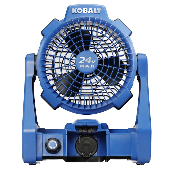 Ventilateur De Chantier Kobalt 24 V Max Sans Fil, 600 PCM, Bleu, Outil Seul Sans Batterie 1 Ventilateur De Chantier Kobalt 24 V Max Sans Fil, 600 PCM, Bleu, Outil Seul Sans Batterie
