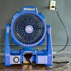 Ventilateur De Chantier Kobalt 24 V Max Sans Fil, 600 PCM, Bleu, Outil Seul Sans Batterie 9 Ventilateur De Chantier Kobalt 24 V Max Sans Fil, 600 PCM, Bleu, Outil Seul Sans Batterie -Kobalt 45595009e L