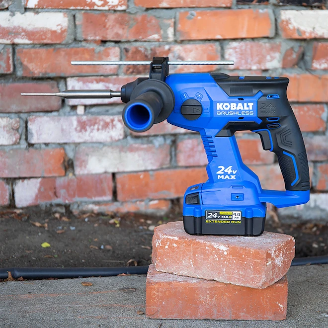 Marteau Rotatif Kobalt 24 V Max, 7/8 Po, SDS Plus, Sans Fil, Bleu Et Noir, Outil Seul Sans Batterie 3 Marteau Rotatif Kobalt 24 V Max, 7/8 Po, SDS Plus, Sans Fil, Bleu Et Noir, Outil Seul Sans Batterie – Image 3