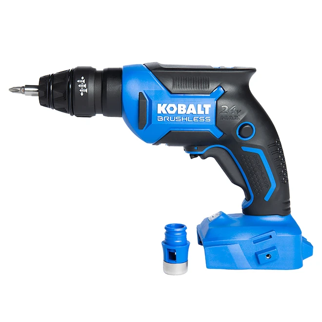 Visseuse Pour Cloison Sèche Kobalt 24 V, Bleue, Moteur Sans Balai, Outil Seul Sans Batterie 1 Visseuse Pour Cloison Sèche Kobalt 24 V, Bleue, Moteur Sans Balai, Outil Seul Sans Batterie
