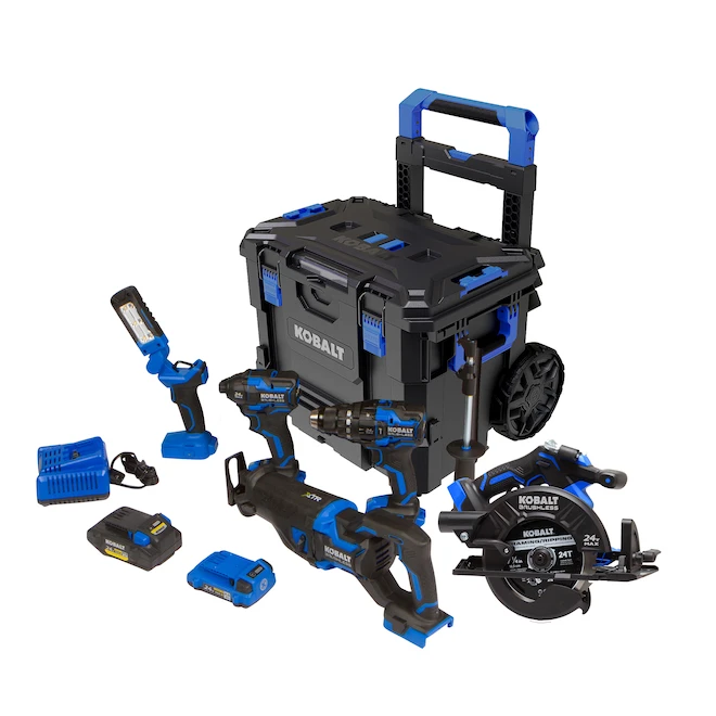 Combo De 5 Outils 24 V Kobalt XTR Avec Coffre De Rangement Rigide, Batterie Et Chargeur Inclus 2 Combo De 5 Outils 24 V Kobalt XTR Avec Coffre De Rangement Rigide, Batterie Et Chargeur Inclus – Image 2