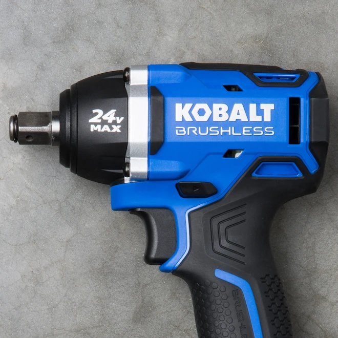 Kobalt Clé à Chocs Sans Fil Kobat 24 V Max, 1/2 Po, Bleue Et Noire, Moteur Sans Balai, Outil Seul Sans Batterie 3 Kobalt Clé à Chocs Sans Fil Kobat 24 V Max, 1/2 Po, Bleue Et Noire, Moteur Sans Balai, Outil Seul Sans Batterie – Image 3