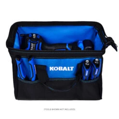 Sac à Outils Kobalt De 12 Po L. En Polyester Noir Et Bleu